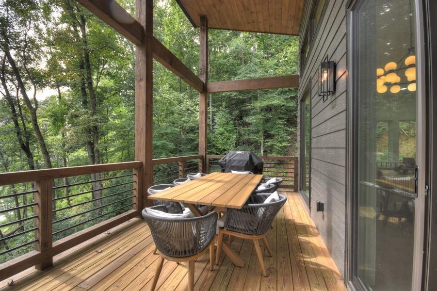 Exterior details and patio area of a home in , Blue Ridge (Image 23). Exterior details and patio area of a home in , Blue Ridge (Image 23).