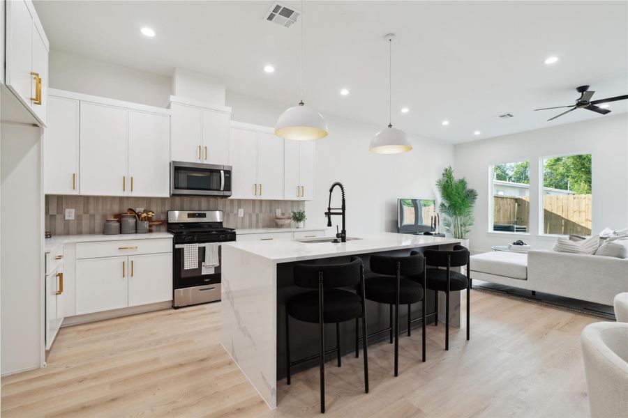 Furnished interior view inside a new home in , Houston (Image 30).