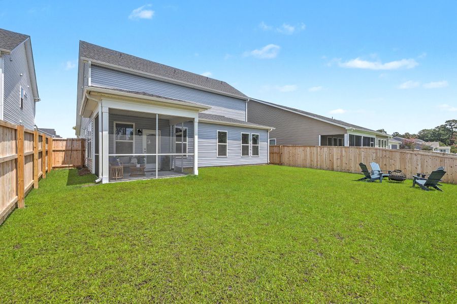 Exterior details and patio area of a home in The Groves of Berkeley, Moncks Corner (Image 24). Exterior details and patio area of a home in The Groves of Berkeley, Moncks Corner (Image 24).