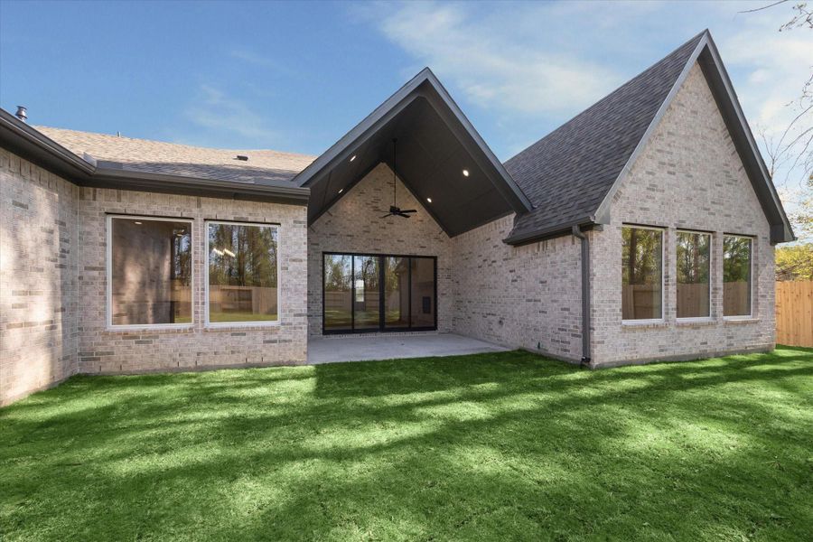 Exterior details and patio area of a home in Artavia, Conroe (Image 4). Exterior details and patio area of a home in Artavia, Conroe (Image 4).