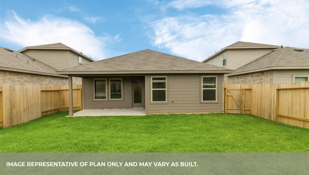 Representative exterior details of a home built from the X30A by D.R. Horton in Granger Pines, Conroe (Image 19).