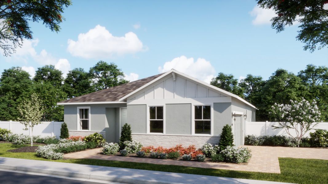 Representative exterior photo of a completed home built from the Miles by Risewell Homes in Brack Ranch, St. Cloud, FL (Image 13).