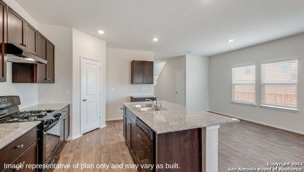 Furnished interior view inside a new home in Winding Creek, New Braunfels (Image 3).
