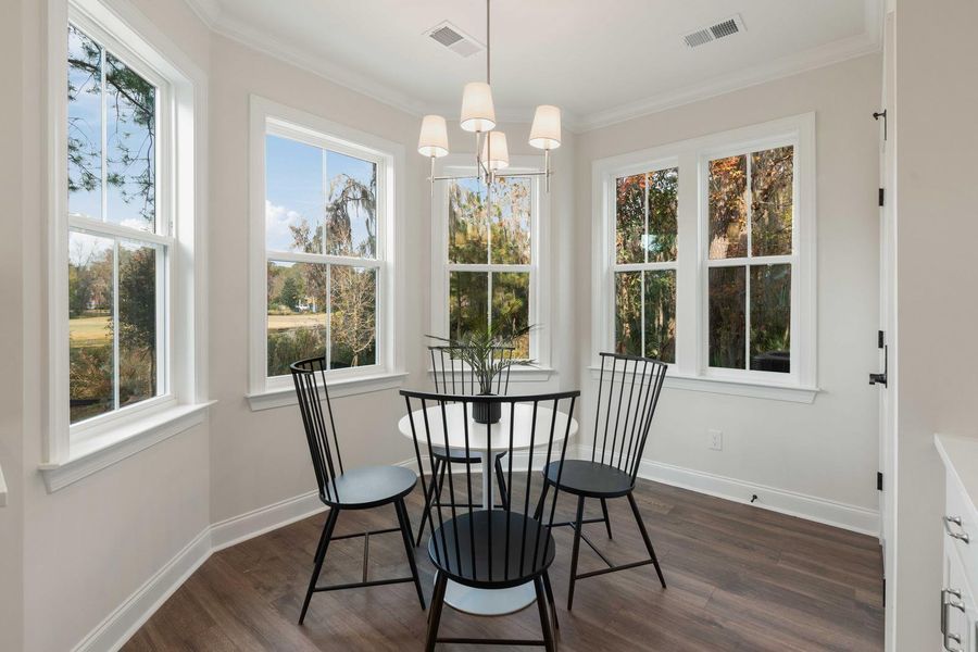 Furnished interior view inside a new home in , Charleston (Image 13).