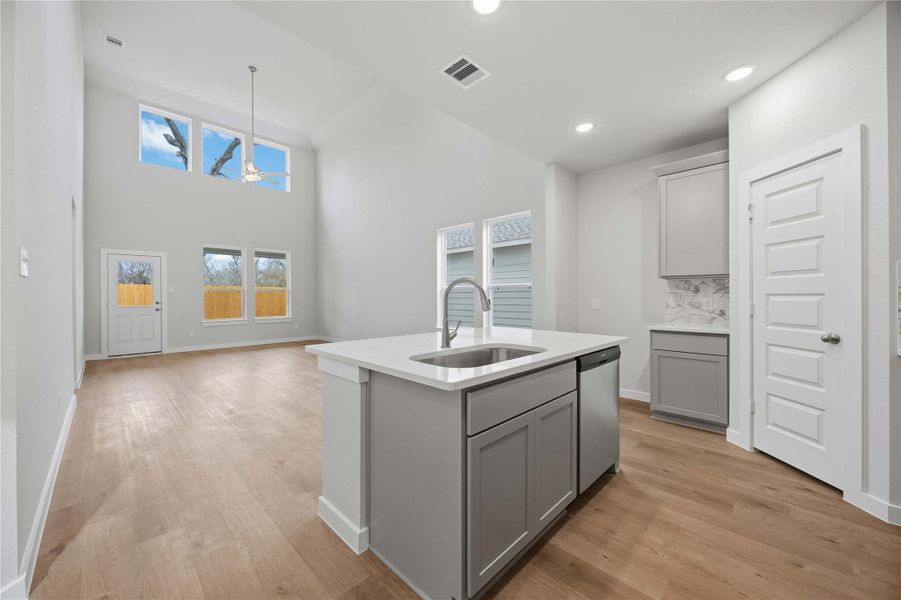 Furnished interior view inside a new home in Bluebonnet Village, Bellville (Image 7). Furnished interior view inside a new home in Bluebonnet Village, Bellville (Image 7).