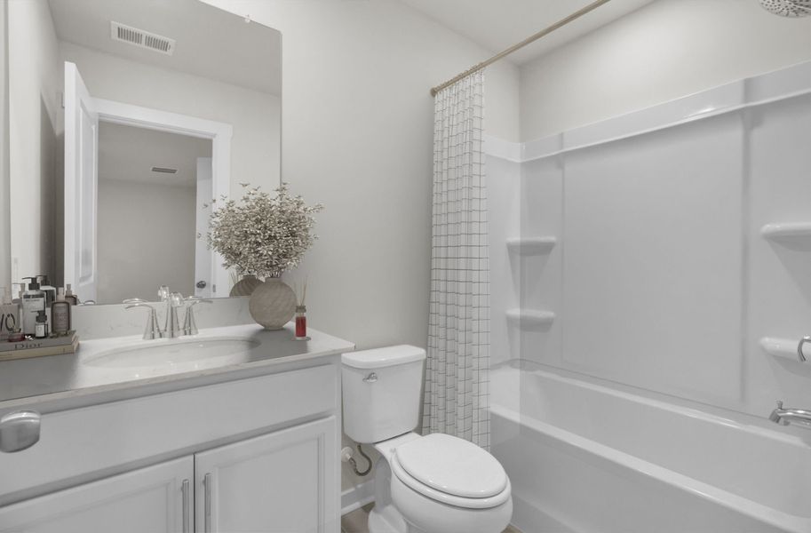 Furnished interior view inside a new home in Indigo Grove Townhomes, Johns Island (Image 5).