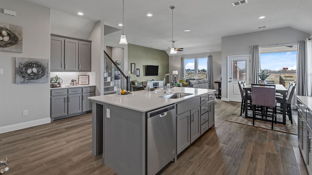 Furnished interior view inside a new home in Lakeview Pointe, Midlothian (Image 7).