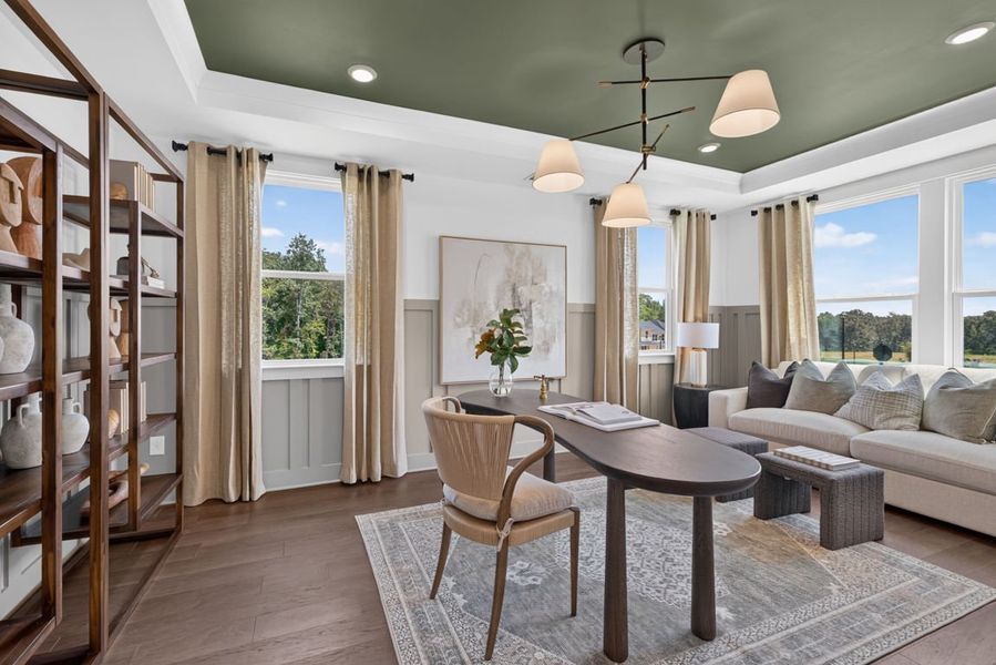 Representative furnished interior of a home built from the Newlyn by Pulte Homes in Bleckley Station, Ball Ground (Image 73). Representative furnished interior of a home built from the Newlyn by Pulte Homes in Bleckley Station, Ball Ground (Image 73).