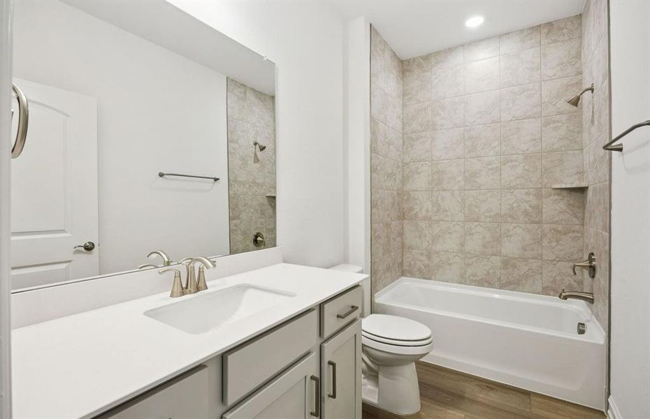 Spacious secondary bathroom with premium finishes