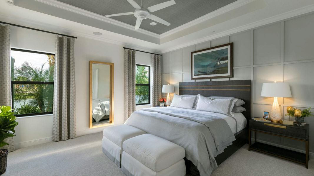 Furnished interior view inside a new home in Palm Grove Real Estate and Homes for Sale in Lakewood Ranch, FL - Neal Communities, Lakewood Ranch (Image 18).