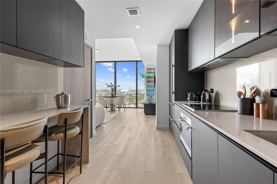 Furnished interior view inside a new home in , Miami (Image 12).