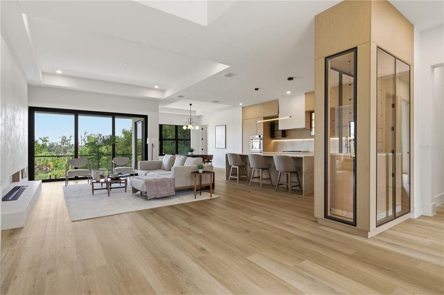 Furnished interior view inside a new home in , Clermont (Image 18). Furnished interior view inside a new home in , Clermont (Image 18).