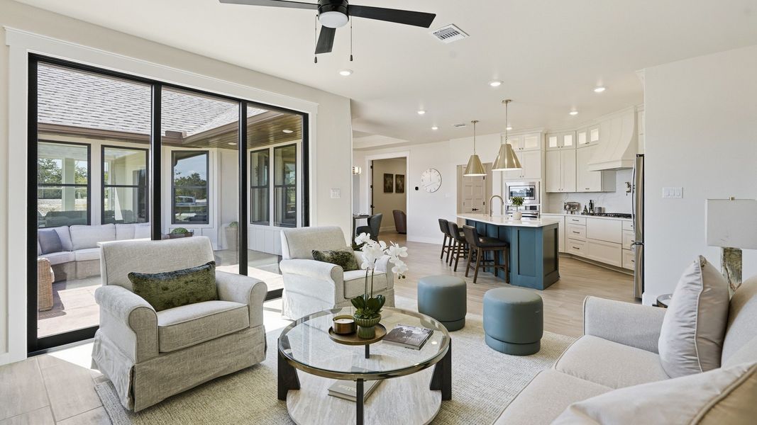 Furnished interior view inside a new home in Lakeside at Millican Reserve, College Station (Image 10).