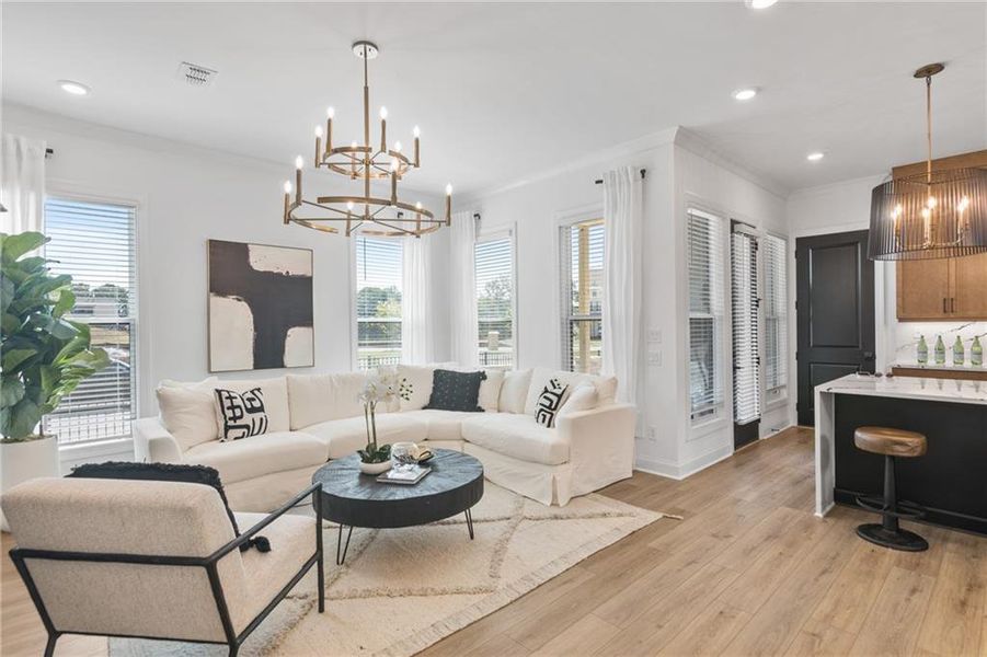 Furnished interior view inside a new home in Waterhaven, Cumming (Image 53).