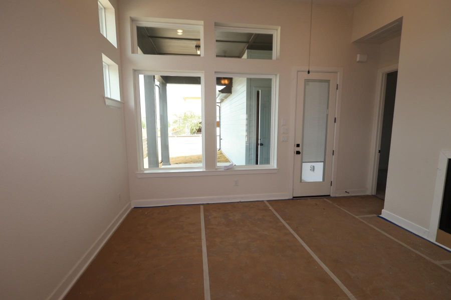 In-progress construction of a new home in Pomona - Grove Row Collection, Manvel, TX (Image 7).