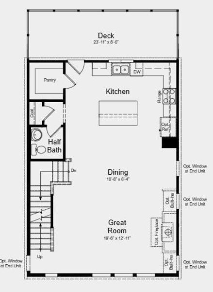 2D floor plan layout of this home in Chandler Run, Tucker, GA (Image 4).