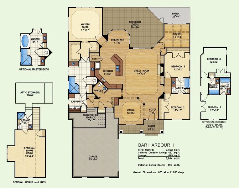 Bar Harbour II, Floor Plan Bar Harbour II, Floor Plan