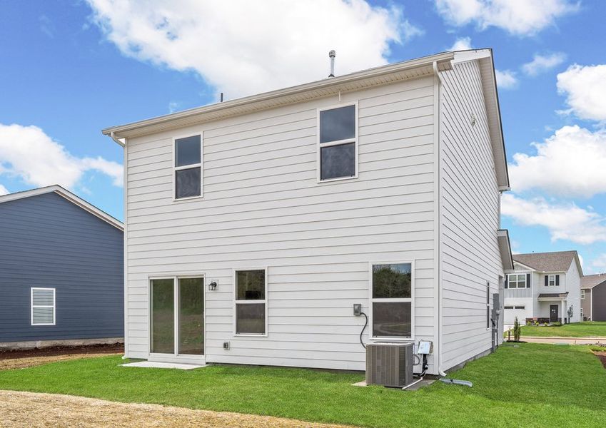 The backyard of the Ashley The backyard of the Ashley