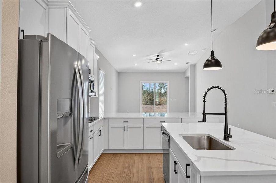 Furnished interior view inside a new home in Stables at Cary Forest, Bryceville (Image 10).