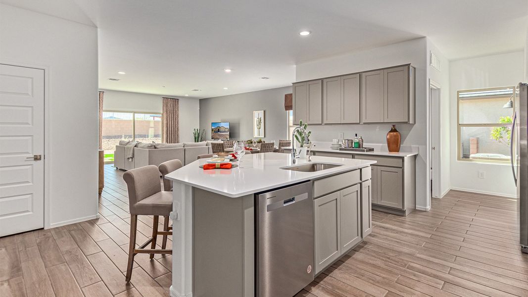 Furnished interior view inside a new home in Saguaro Bloom, Marana (Image 6). Furnished interior view inside a new home in Saguaro Bloom, Marana (Image 6).