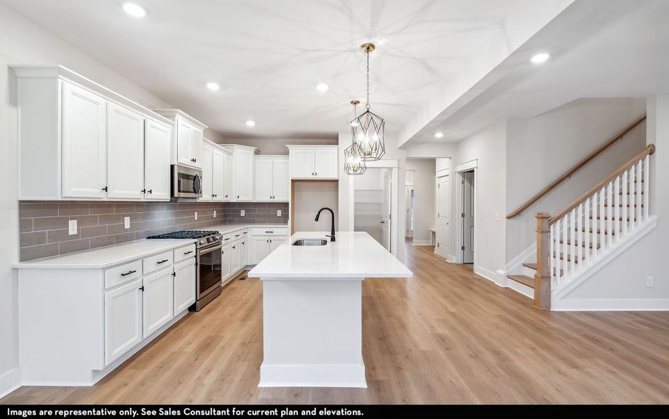 Furnished interior view inside a new home in McCain's Station, Gallatin (Image 7).