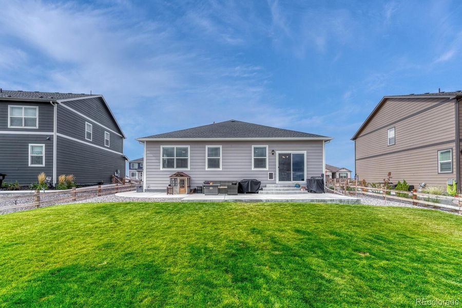 Exterior details and patio area of a home in Spring Valley Ranch, Elizabeth (Image 3).