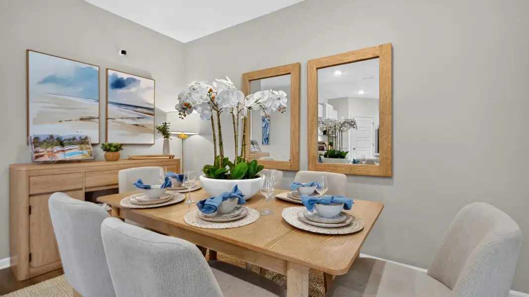 Furnished interior view inside a new home in The Arbors, Jacksonville (Image 6). Furnished interior view inside a new home in The Arbors, Jacksonville (Image 6).