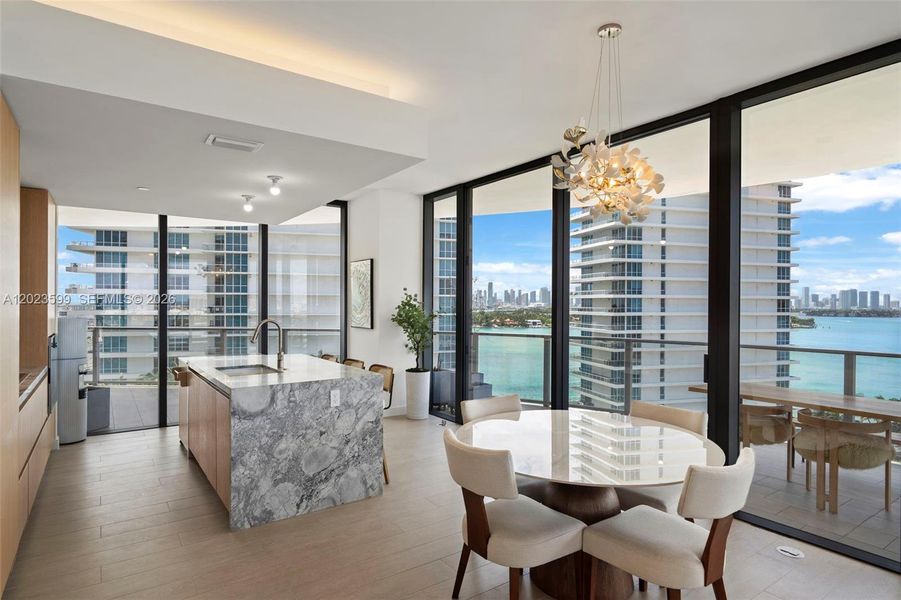 Furnished interior view inside a new home in , Miami Beach (Image 7). Furnished interior view inside a new home in , Miami Beach (Image 7).