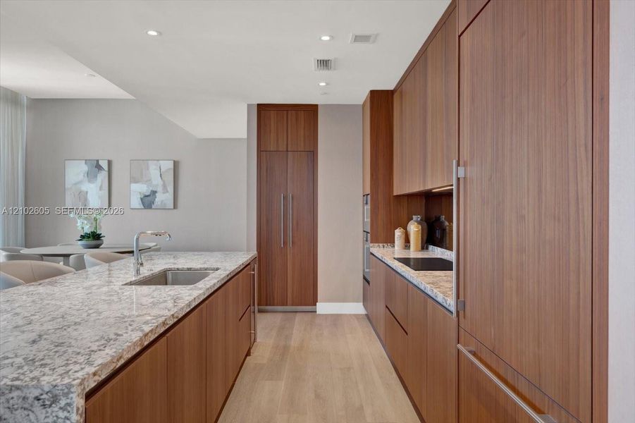Furnished interior view inside a new home in , Miami (Image 11).