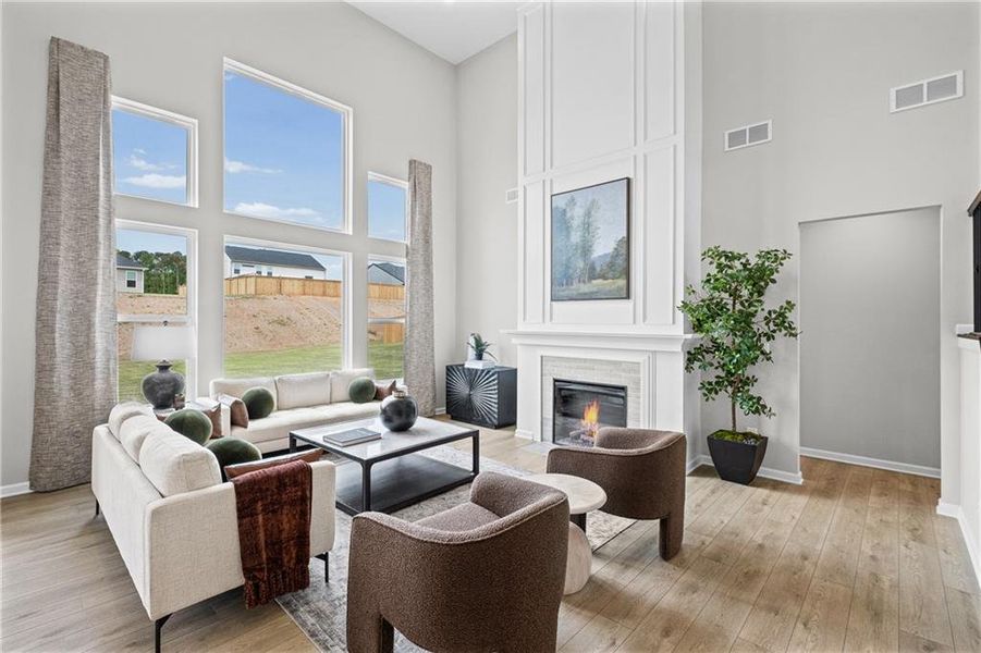 Furnished interior view inside a new home in Pickens Bluff, Hiram (Image 6).