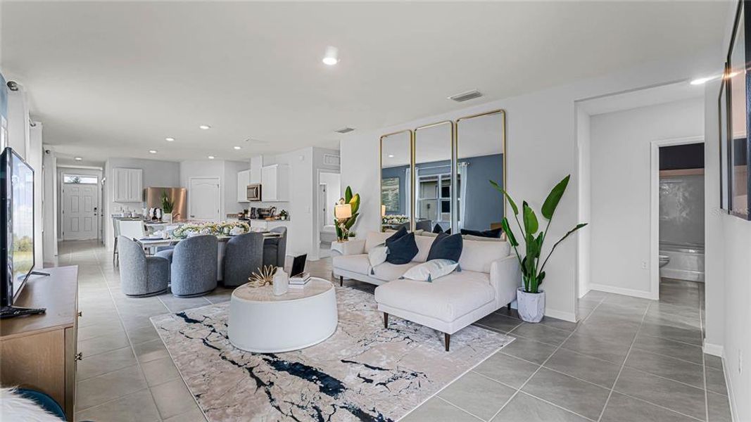 Furnished interior view inside a new home in Angeline, Land O' Lakes (Image 22). Furnished interior view inside a new home in Angeline, Land O' Lakes (Image 22).