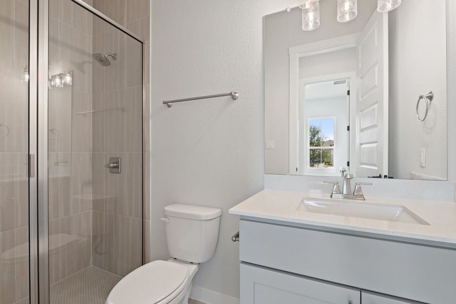 Furnished interior view inside a new home in Arbor Collection at Lariat, Liberty Hill (Image 4). Furnished interior view inside a new home in Arbor Collection at Lariat, Liberty Hill (Image 4).