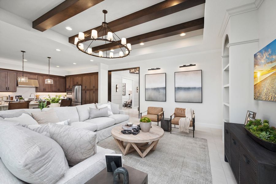 Representative furnished interior of a home built from the Madison by GL Homes in Valencia Parc at Riverland, Port St. Lucie (Image 11).
