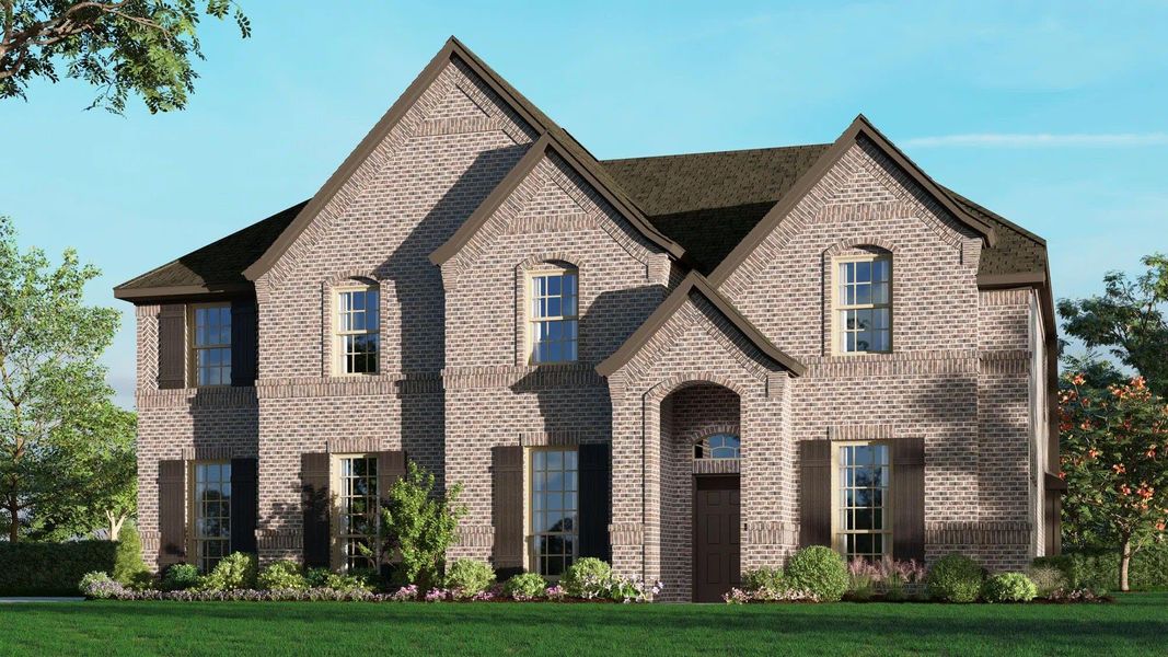 Elevation A with Outswing | Concept 3135 at Villages of Walnut Grove in Midlothian, TX by Landsea Homes