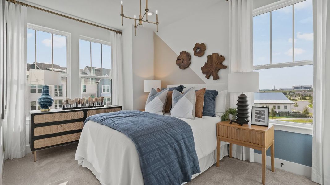 Representative furnished interior of a home built from the Lantana End Unit by DRB Homes in Parkview at Hamlin, Winter Garden (Image 38).