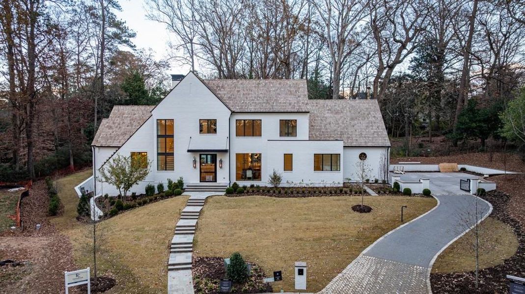 Front exterior of a new home in , Atlanta, GA, highlighting curb appeal (Image 2). Front exterior of a new home in , Atlanta, GA, highlighting curb appeal (Image 2).