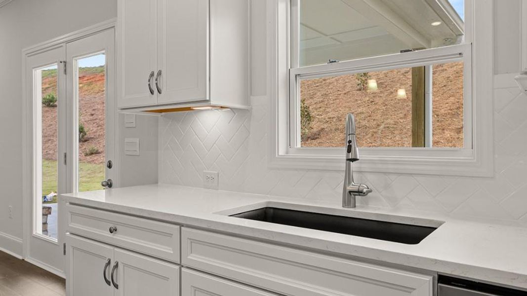 Close-up of interior finishes inside a home in Hamptons at Riverwood East, Dallas (Image 9).