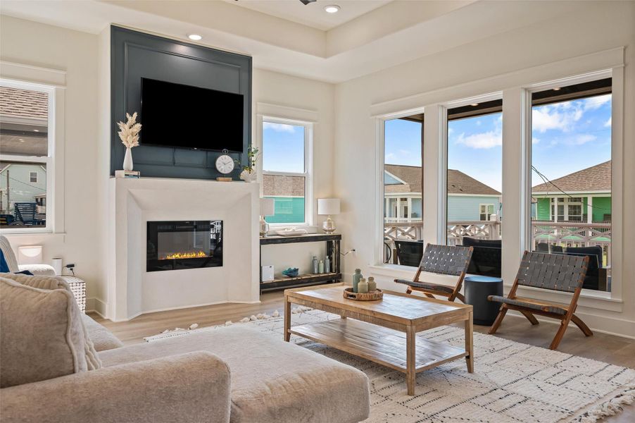 Furnished interior view inside a new home in , Crystal Beach (Image 14).