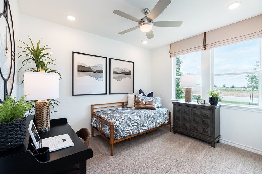 Representative furnished interior of a home built from the Lavaca by Taylor Morrison in Lisso 60s, Pflugerville (Image 11).