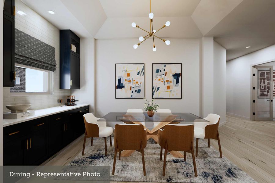 Furnished interior view inside a new home in The Parks at Wilson Creek, Celina (Image 6).