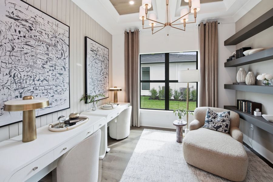 Representative furnished interior of a home built from the Layton by DiVosta in Amara, Lake Worth (Image 15). Representative furnished interior of a home built from the Layton by DiVosta in Amara, Lake Worth (Image 15).