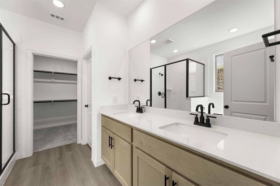 Furnished interior view inside a new home in Coyote Meadows 50s, Anna (Image 7). Furnished interior view inside a new home in Coyote Meadows 50s, Anna (Image 7).