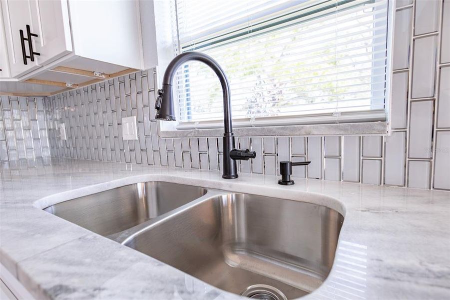 Main house Kitchen sink and Backsplash Main house Kitchen sink and Backsplash