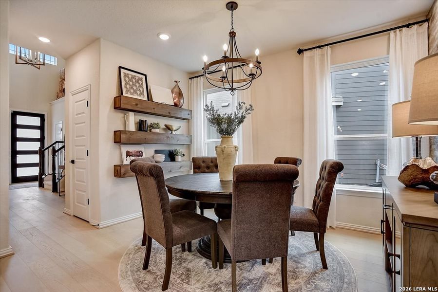 Furnished interior view inside a new home in Casinas at Gruene, New Braunfels (Image 7).