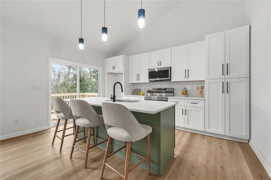 Furnished interior view inside a new home in , Atlanta (Image 17).