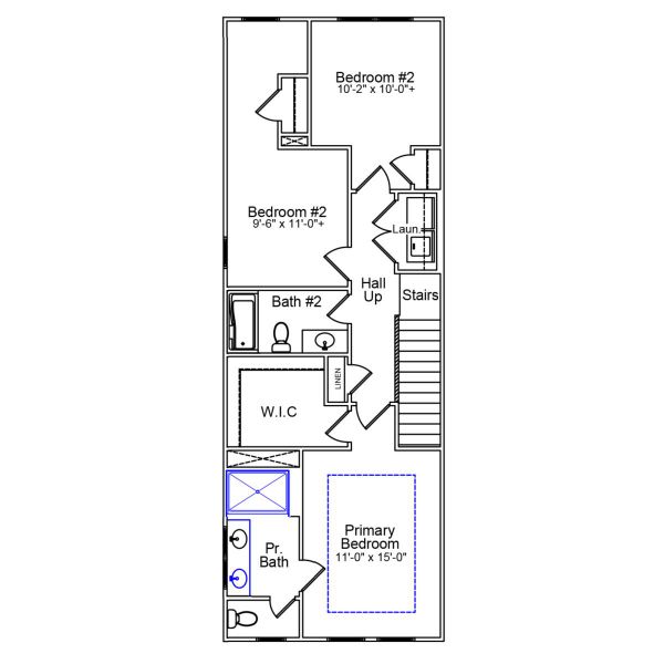 2D floor plan layout of this home in Nichols Landing, Charlotte, NC (Image 3). 2D floor plan layout of this home in Nichols Landing, Charlotte, NC (Image 3).