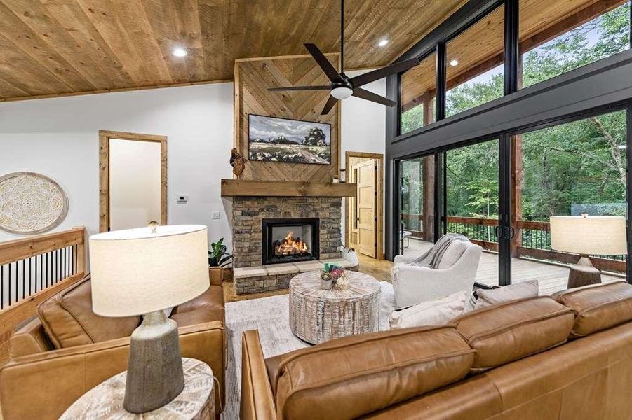 Furnished interior view inside a new home in , McCaysville (Image 7).