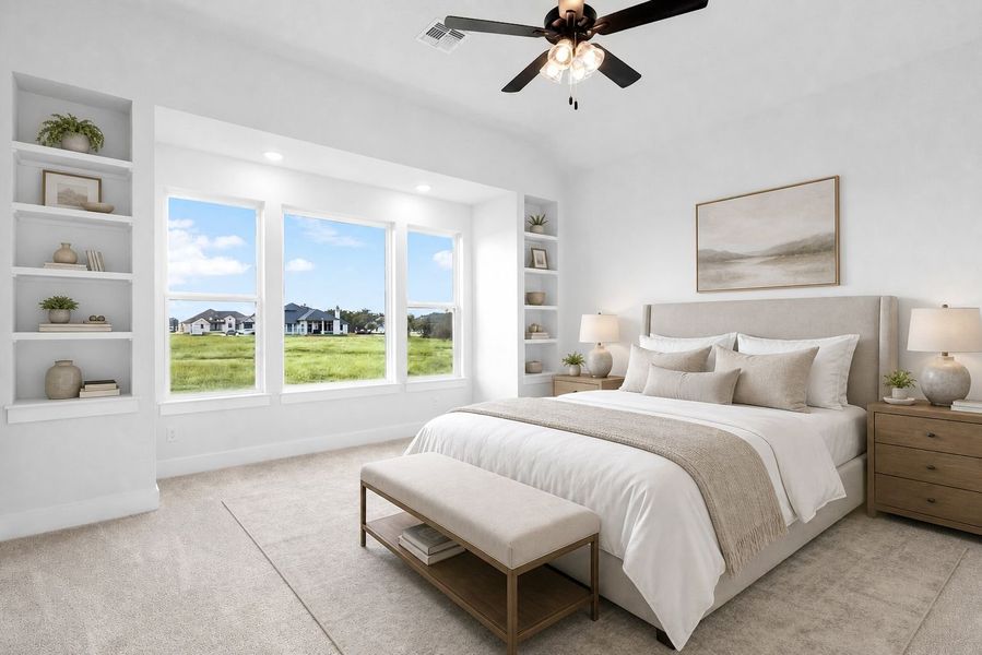 Furnished interior view inside a new home in Leander Estates, Leander (Image 10).