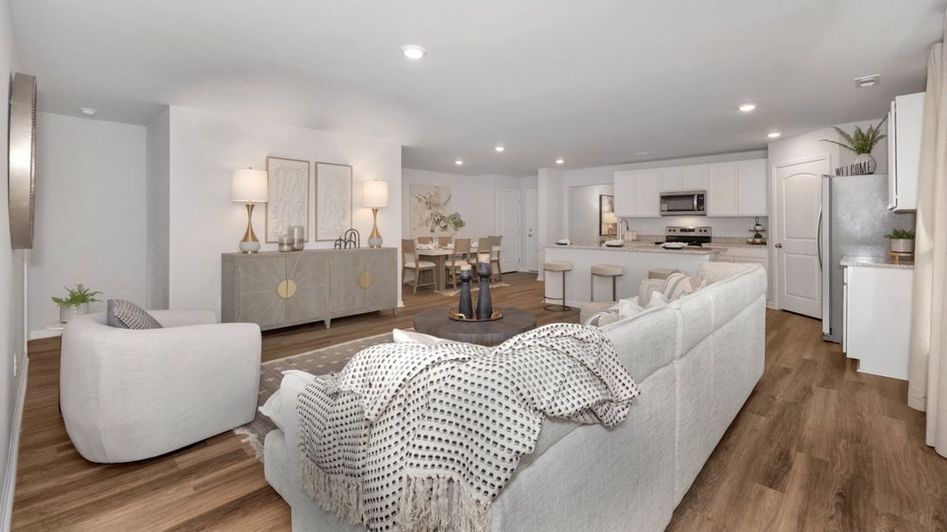 Representative furnished interior of a home built from the Lakeside by D.R. Horton in Bailey Park, Fayetteville (Image 16).