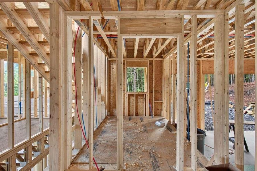 In-progress construction of a new home in , Cherry Log, GA (Image 34).